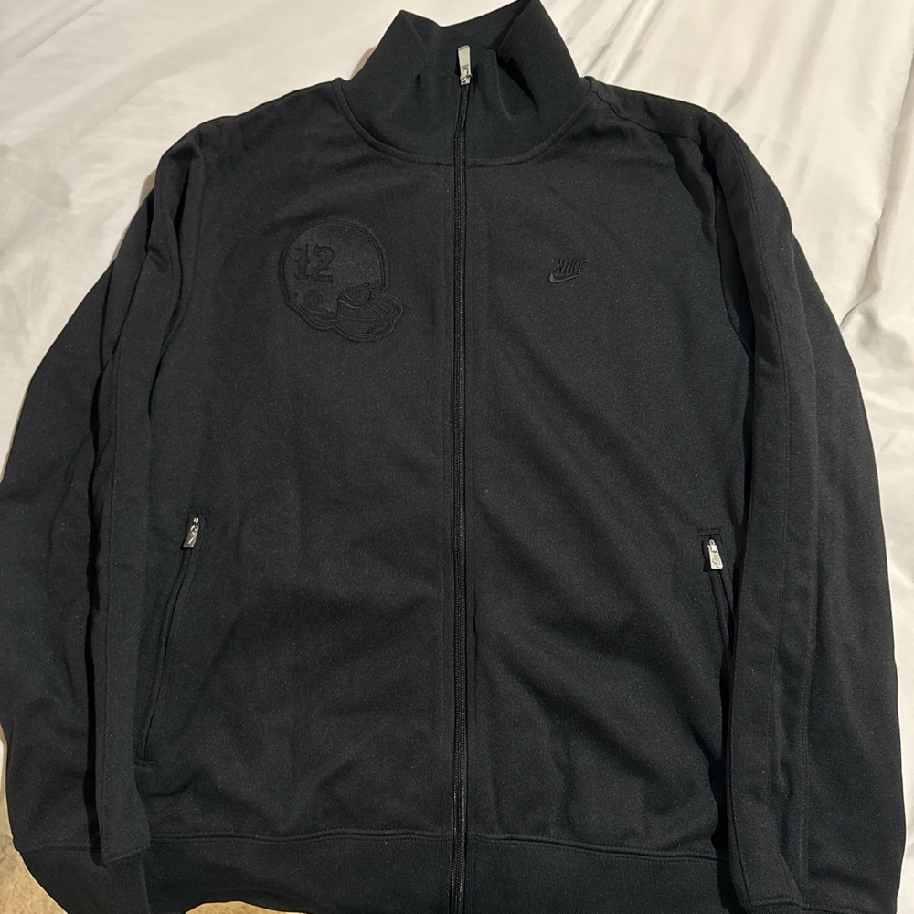 2012 Super Bowl Nike Men's Black Full-Zip Sweater (L). Comes with original Box!